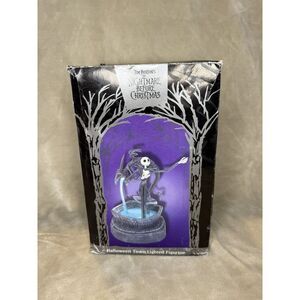 TIM BURTON NIGHTMARE BEFORE CHRISTMAS HALLOWEEN TOWN LIGHTED FIGURINE JACK SKEL‎